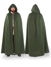 HERO Green - Men's Medieval Viking Hooded Cloak